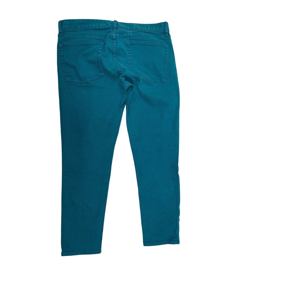J.Crew Toothpick Skinny Jeans Teal Blue Stretch Denim Womens 32 Cropped 77088 - Picture 5 of 8